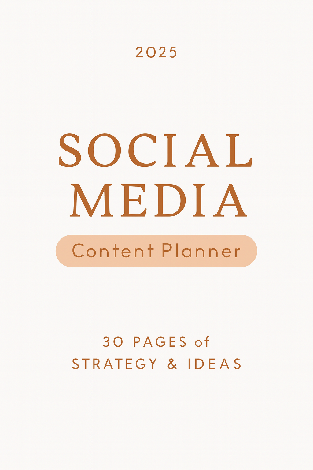 Social Media Content Planner 2025