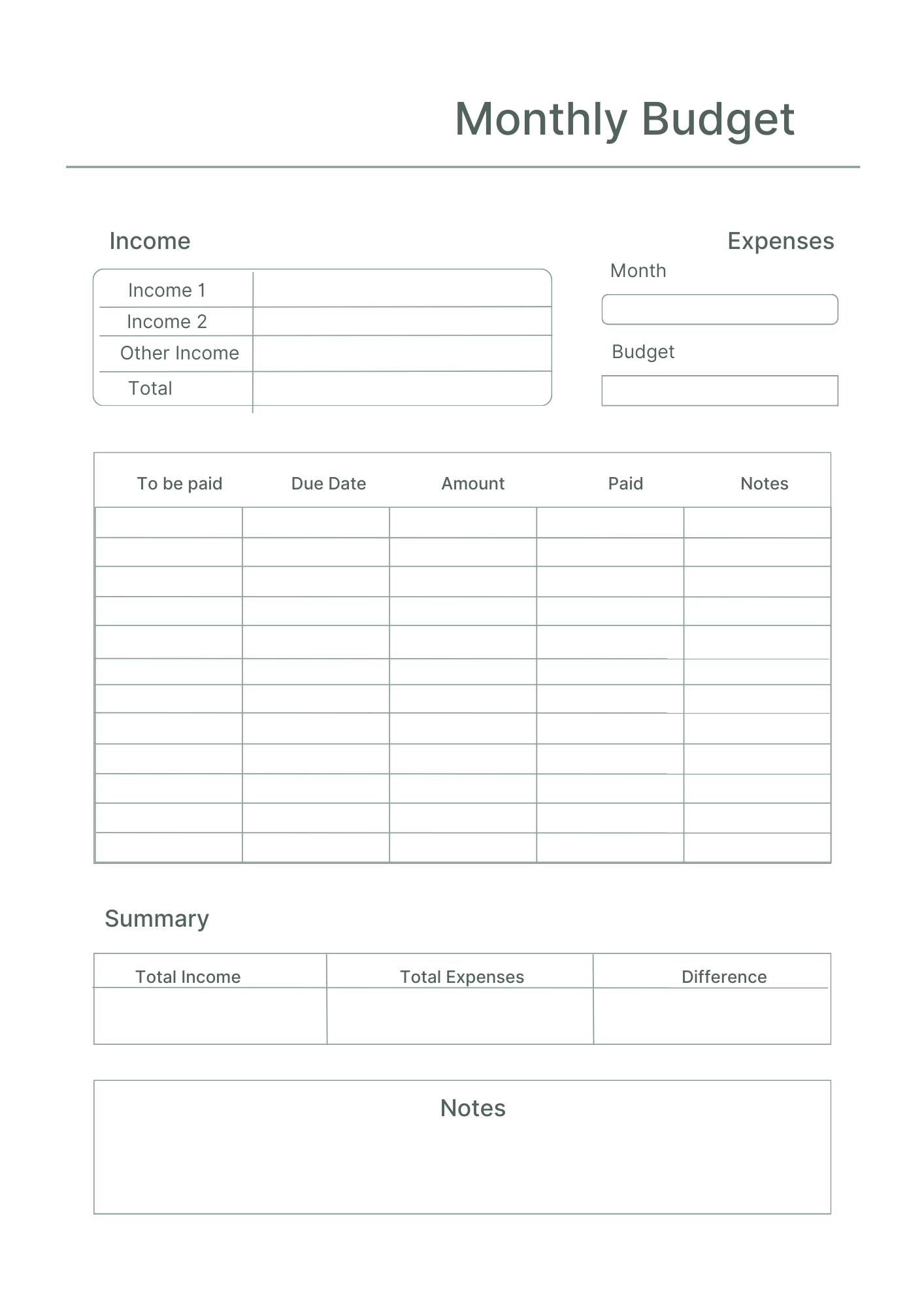 2025 Yearly Digital Life Planner | Calendar, Budget, Notes & Goals (Printable PDF)