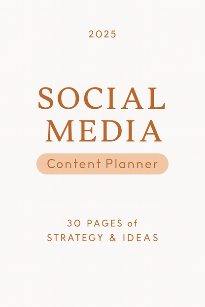 Social Media Content Planner 2025