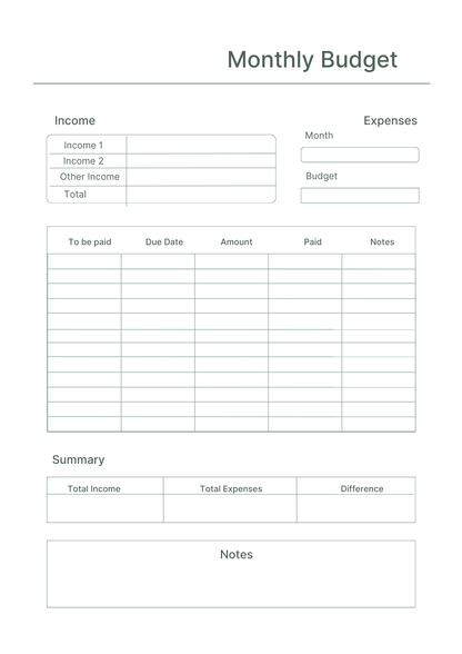2025 Yearly Digital Life Planner | Calendar, Budget, Notes & Goals (Printable PDF)